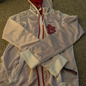 Nike Dri-FIT Cardinals Red and White Mesh Jacket